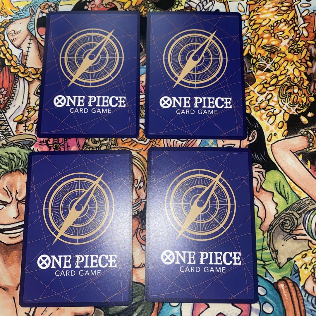 ワンピースカード　ルフィ　プロモ　4枚　バンダイフェス　肉ルフィ