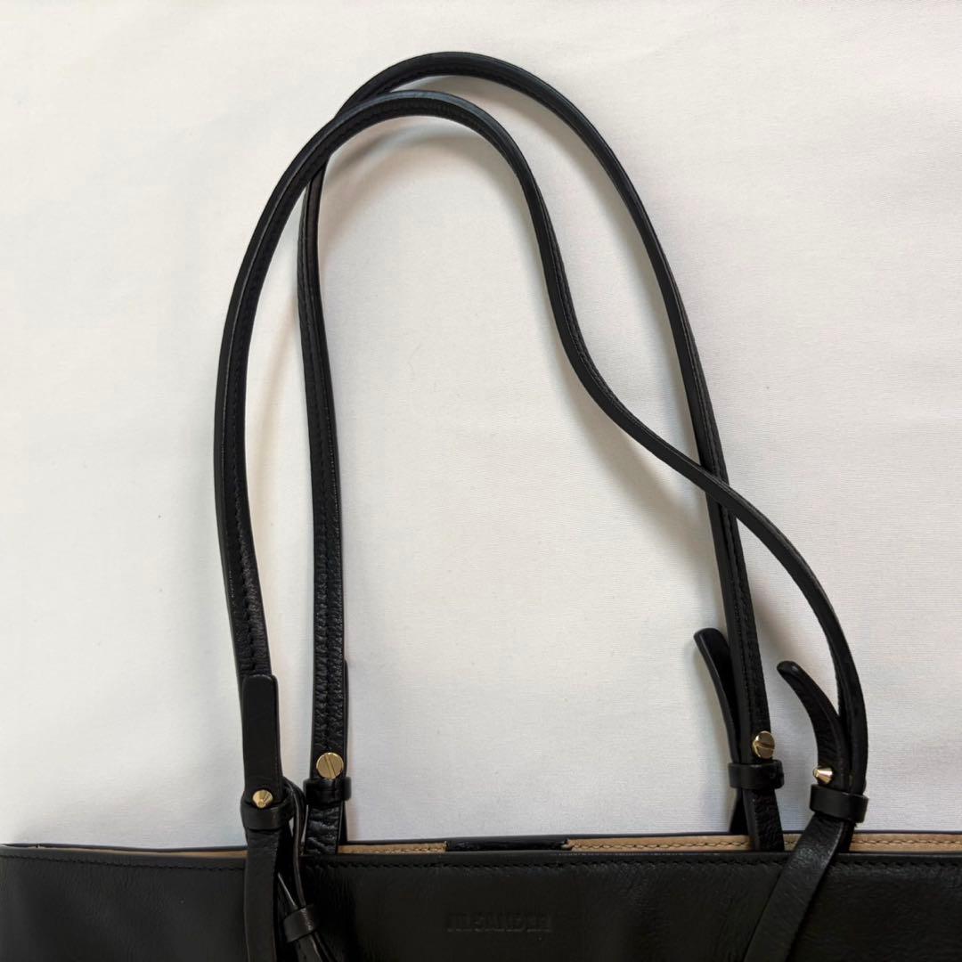 ジルサンダー トートバッグ　ブラック　レザー　JIL SANDER