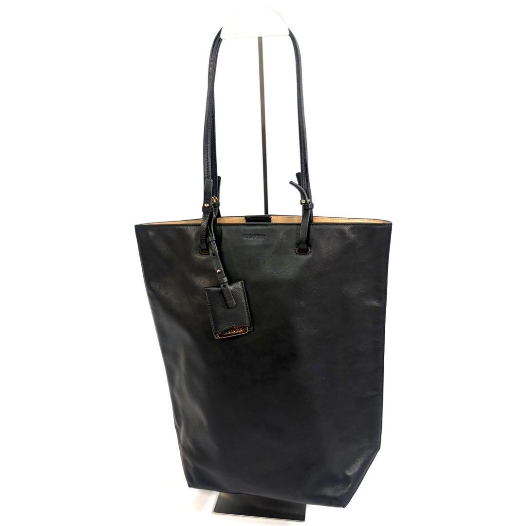 ジルサンダー トートバッグ　ブラック　レザー　JIL SANDER