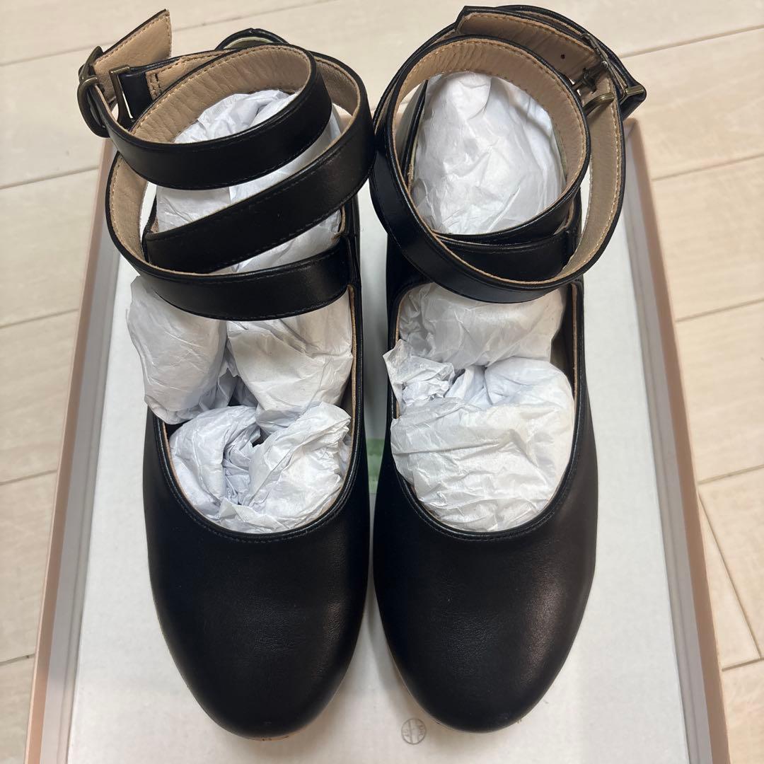 クロスストラップ厚底パンプス(Mサイズ)/an another angelus