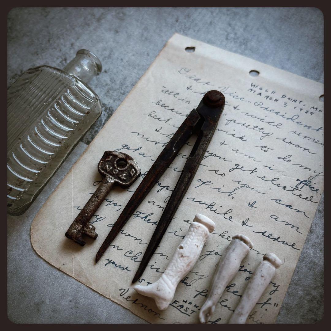 アンティーク　 ジャンクドロワーセット　チャイナヘッドドール　etc