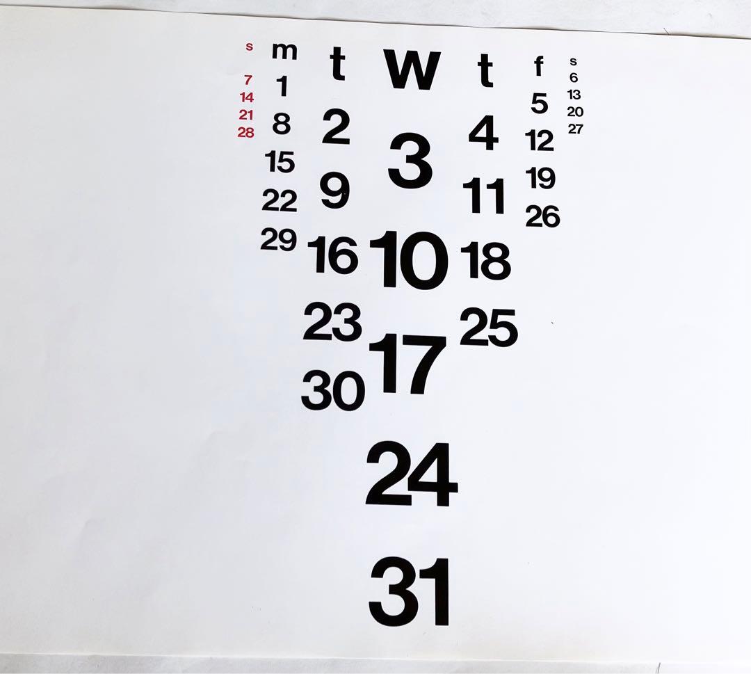 COMME des GARÇONS 1991年 カレンダー 希少