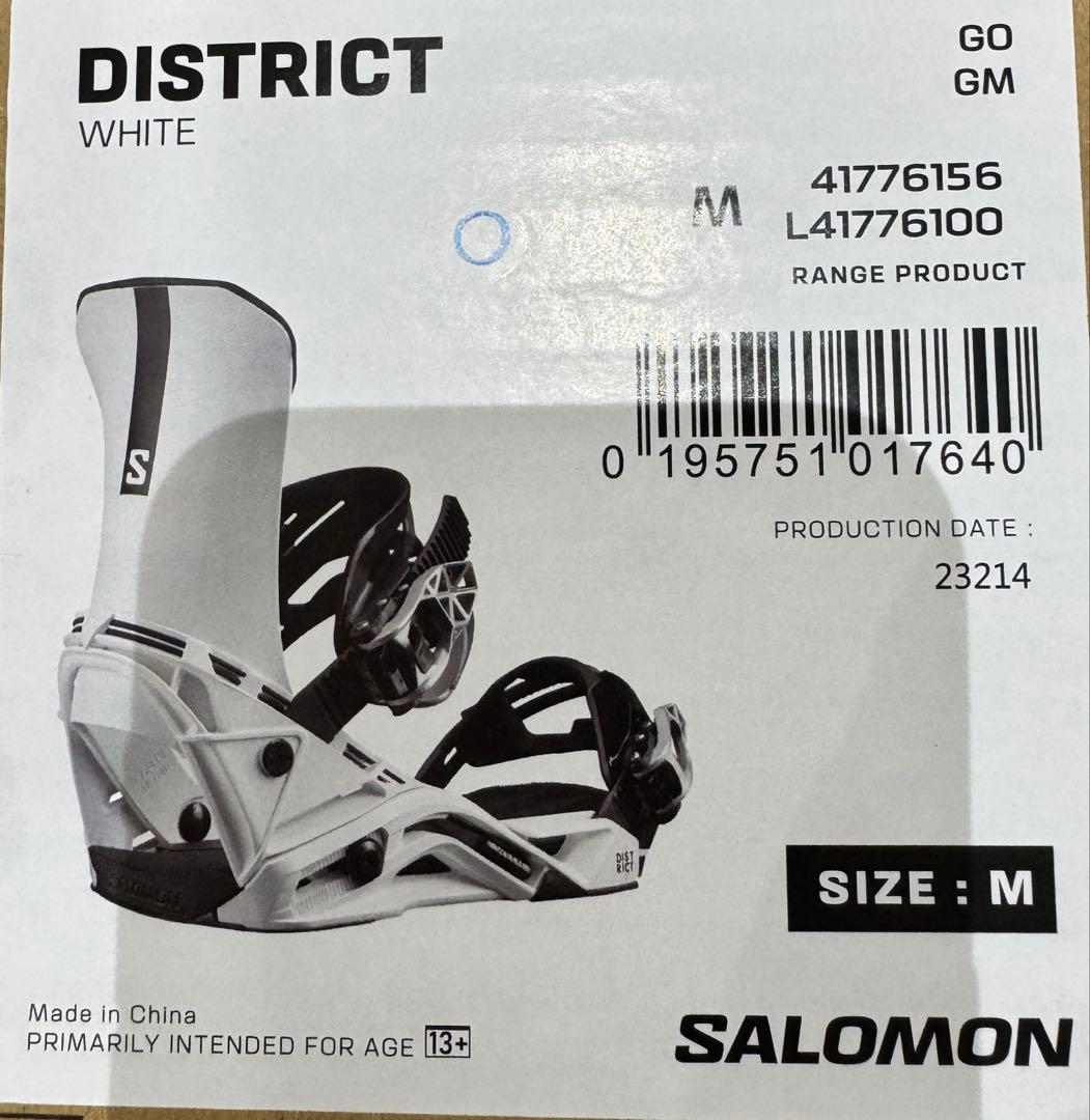 SALOMON 23-24DISTRICT ビンディング Mサイズ