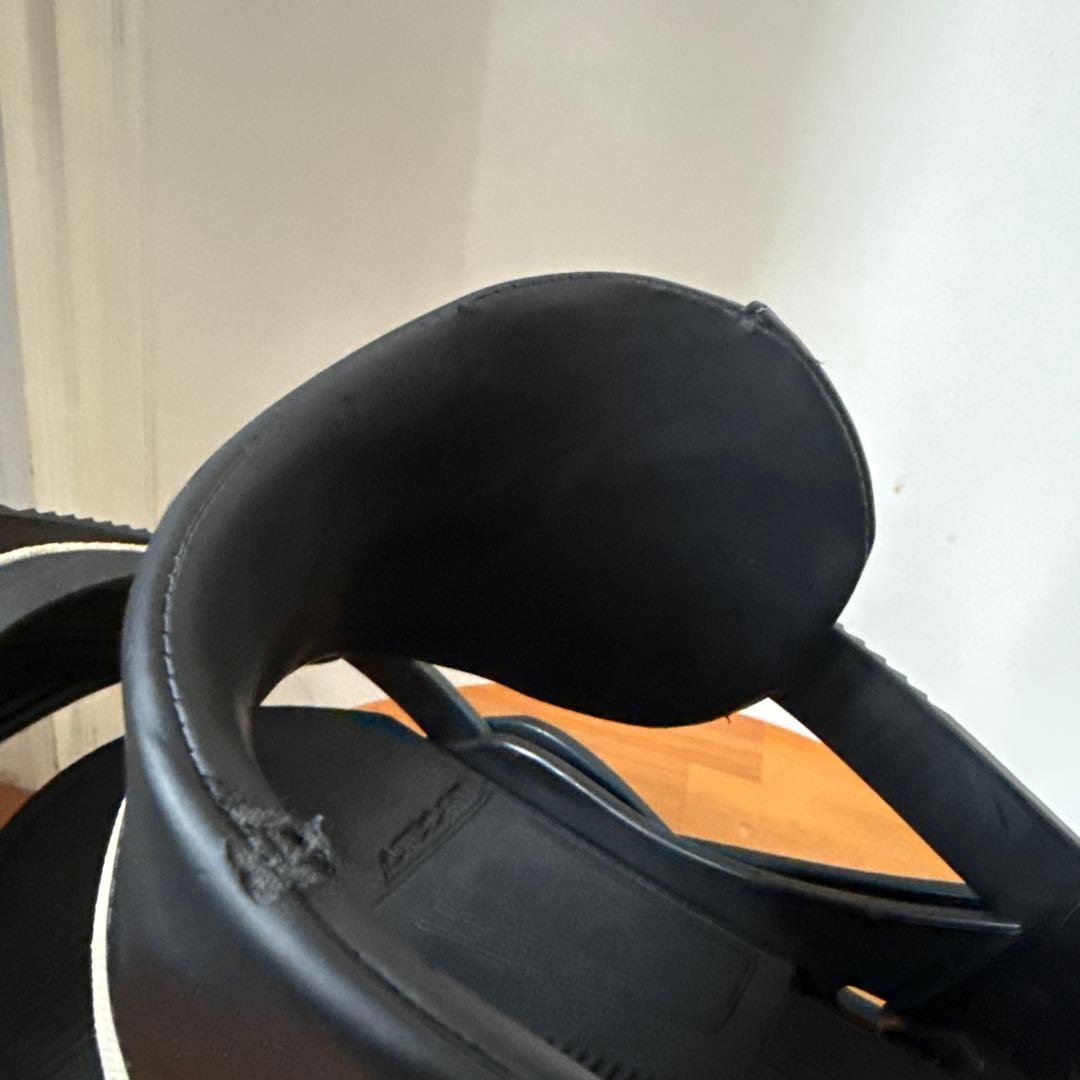 ボ*を様 BURTON LTD 木目　スノーボード ビンディング ブラック/サイ