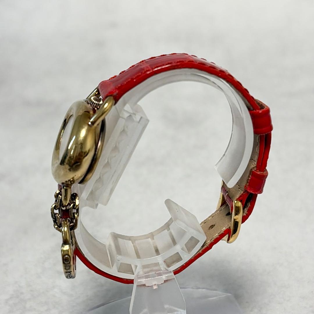 【美品✨新品電池】Obrey 腕時計　銀無垢　純正クロコダイルベルト 替ベルト付