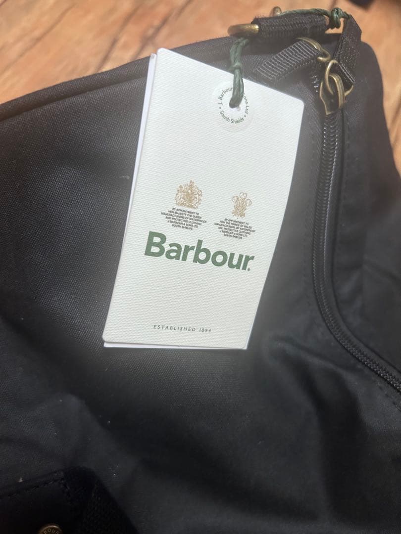 Barbour ワックスコットン ボストンバッグ