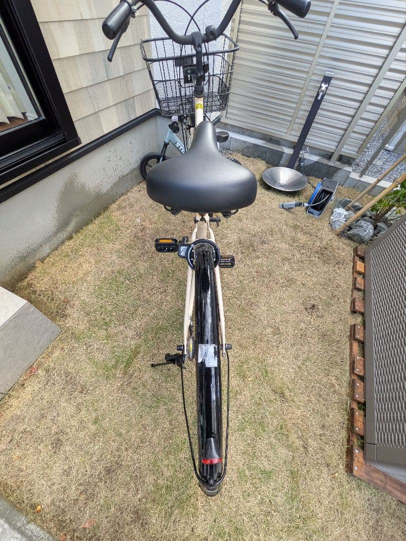 シティサイクル クリーム色 26インチ アサヒ