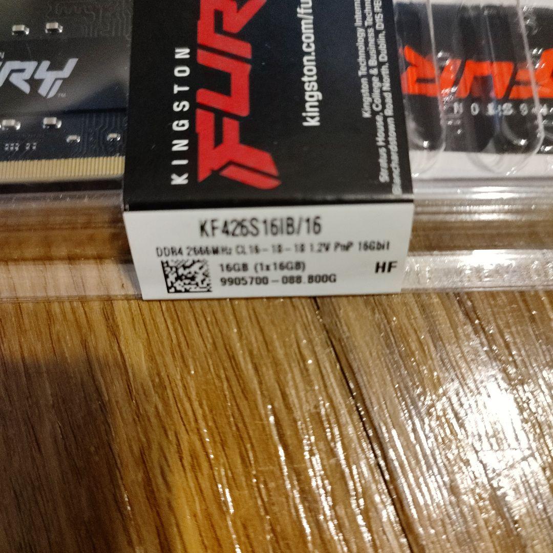 Kingston FURY ノートPC用メモリ DDR4 16GB