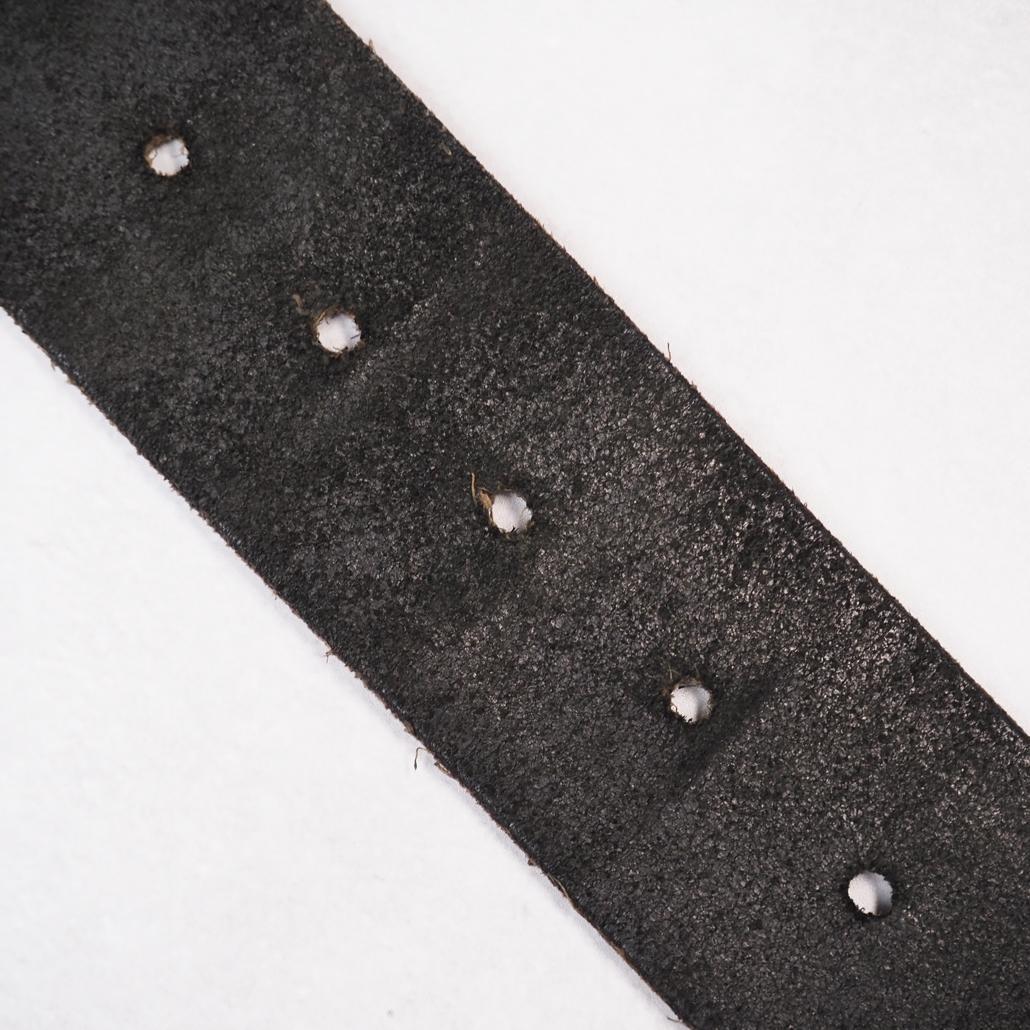 現行モデル RRL ディストレスト レザー ベルト ブラック 30