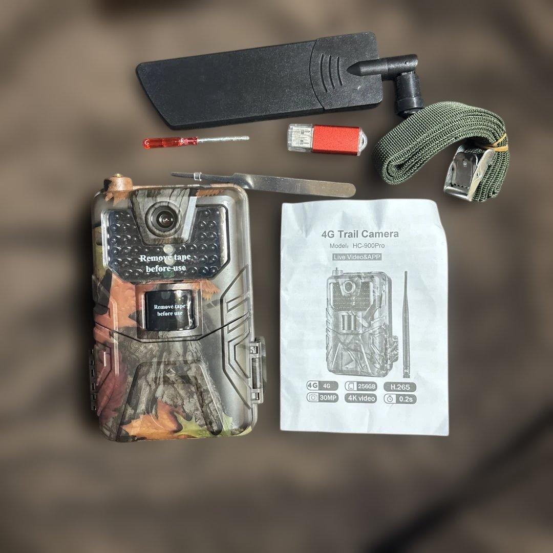 HC-900Pro 4Gトレイルカメラ 30MP 4K動画