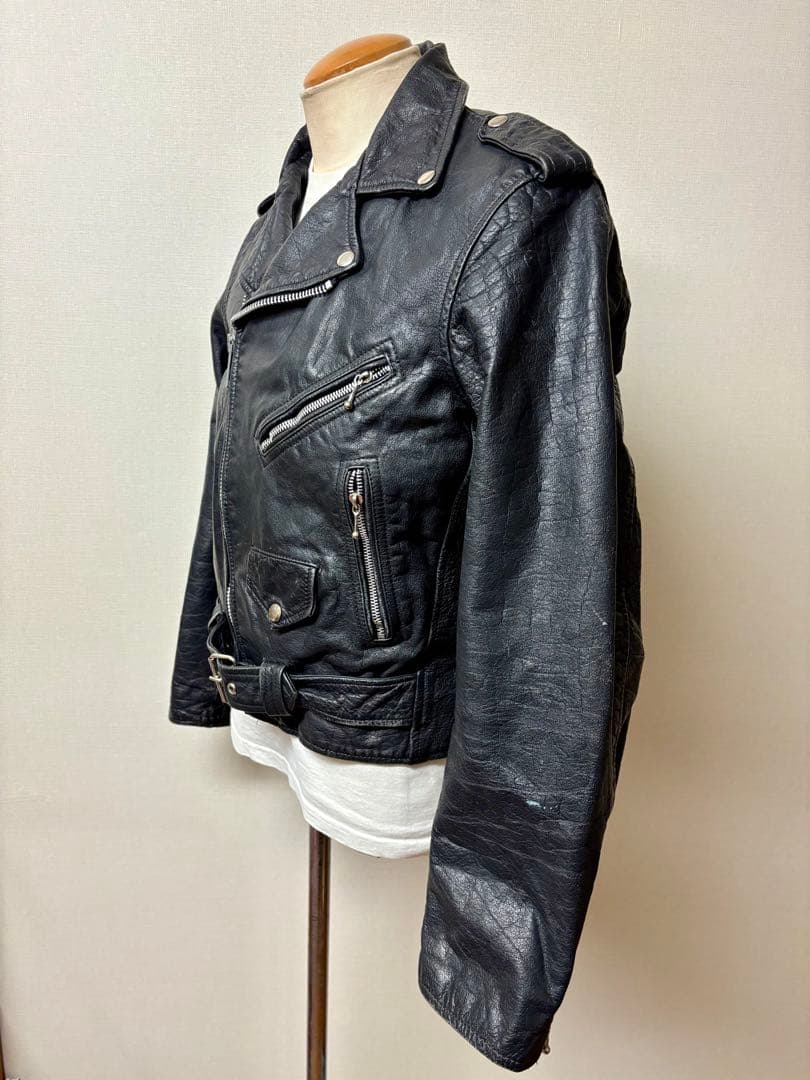 USA ビンテージ ダブル ライダース ジャケット M相当 xpv