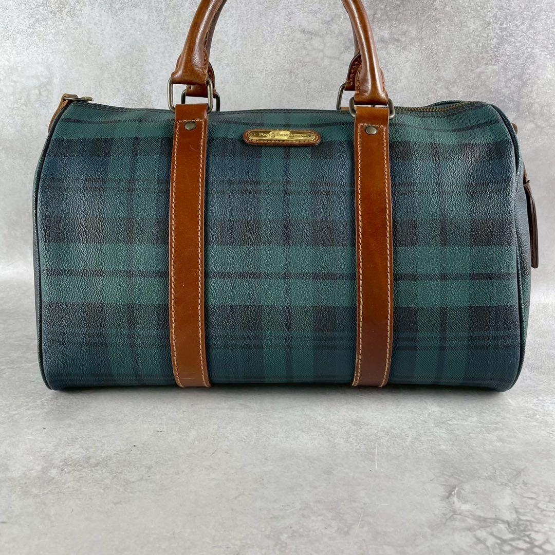 極美品✨ ポロラルフローレン ミニボストンバッグ PVC チャーム付き 37