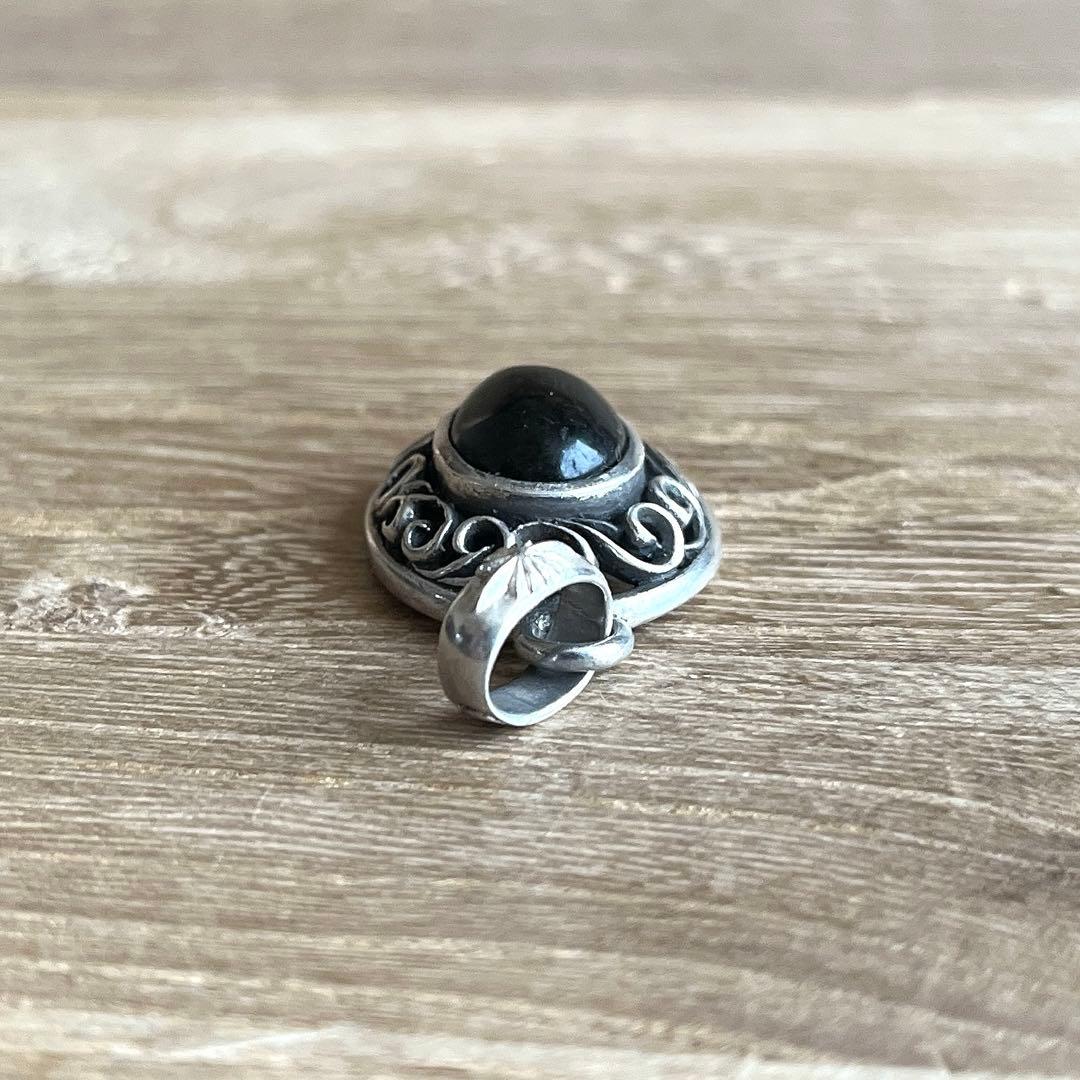 サード SAAD 天然石 オニキス アラベスク SILVER ペンダント