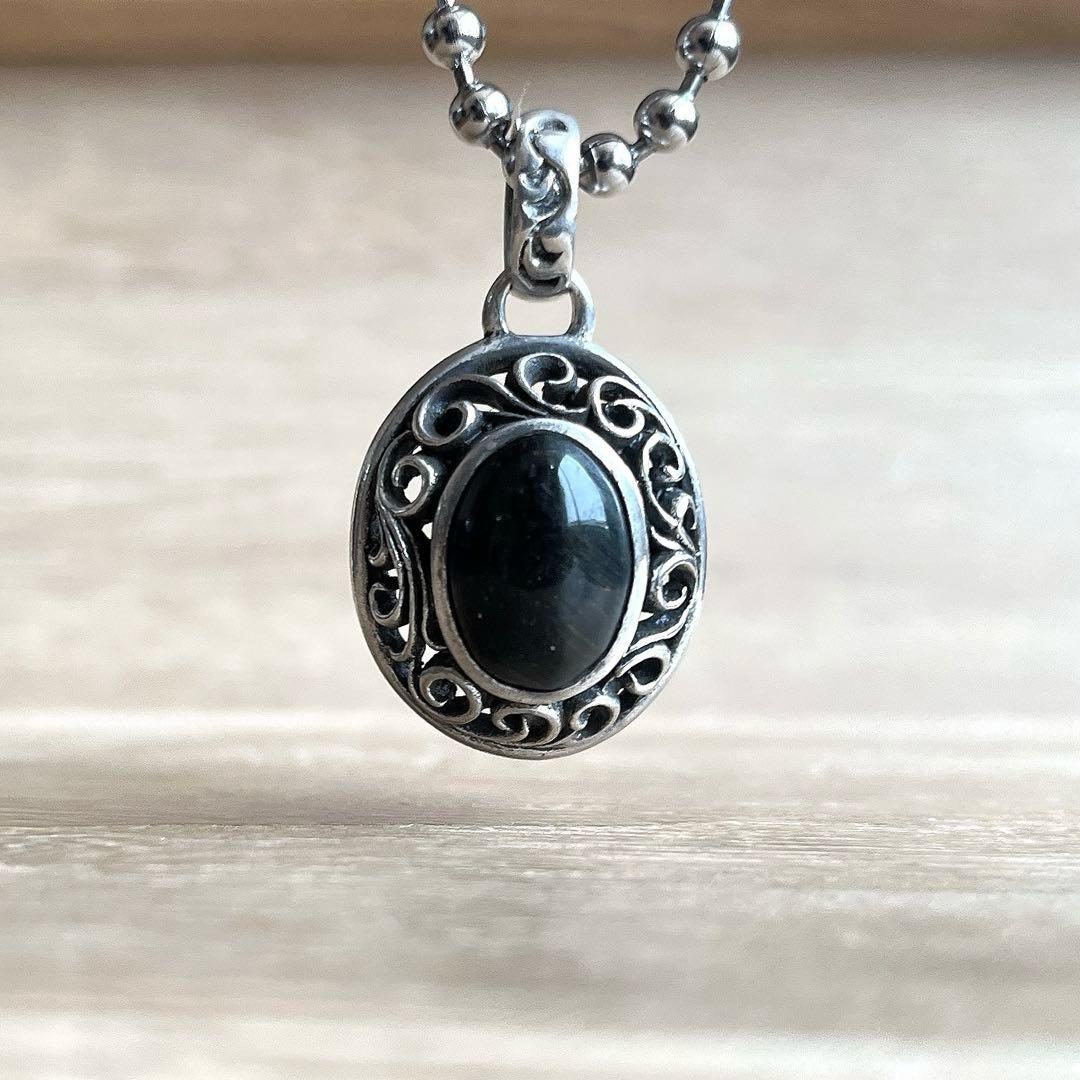 サード SAAD 天然石 オニキス アラベスク SILVER ペンダント