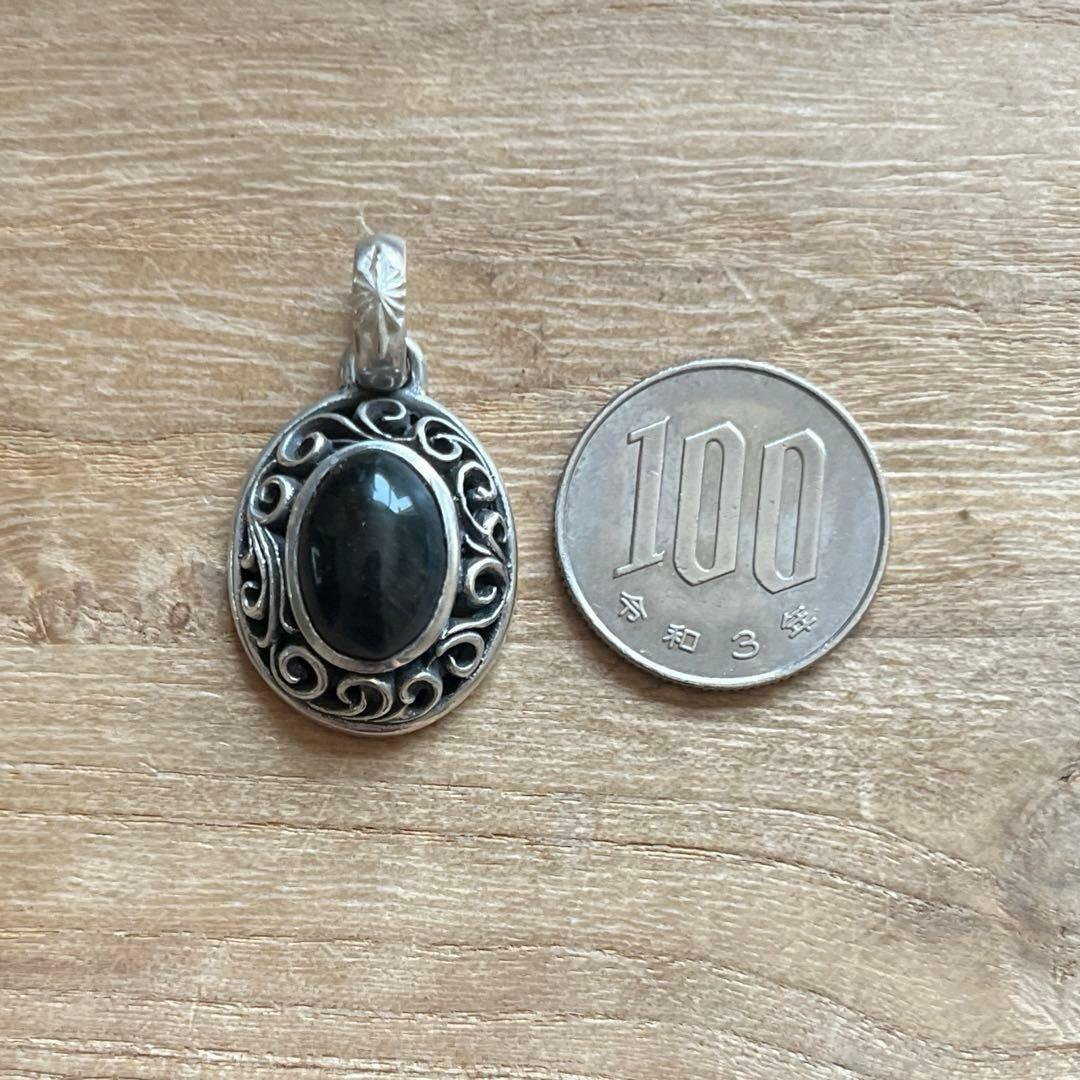 サード SAAD 天然石 オニキス アラベスク SILVER ペンダント
