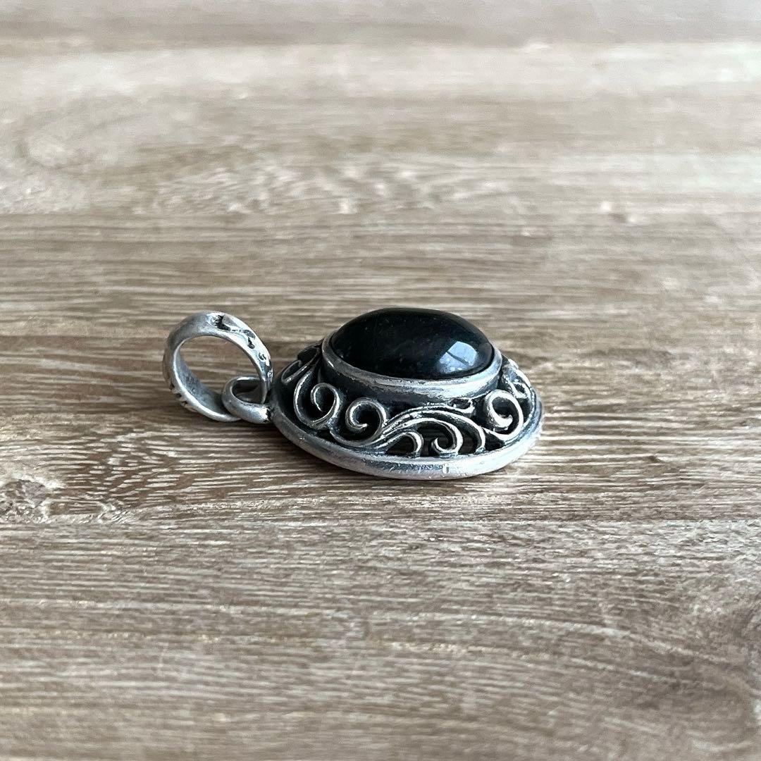 サード SAAD 天然石 オニキス アラベスク SILVER ペンダント