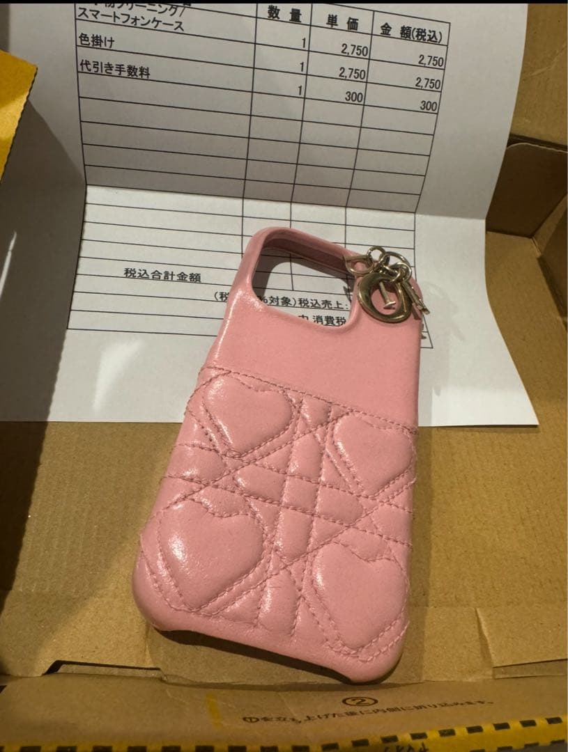 ハート模様ピンクiPhone dior