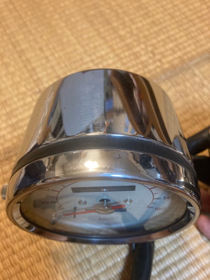 YAMAHA SR500スピードメーターセット　オリジナルメーターステーつき