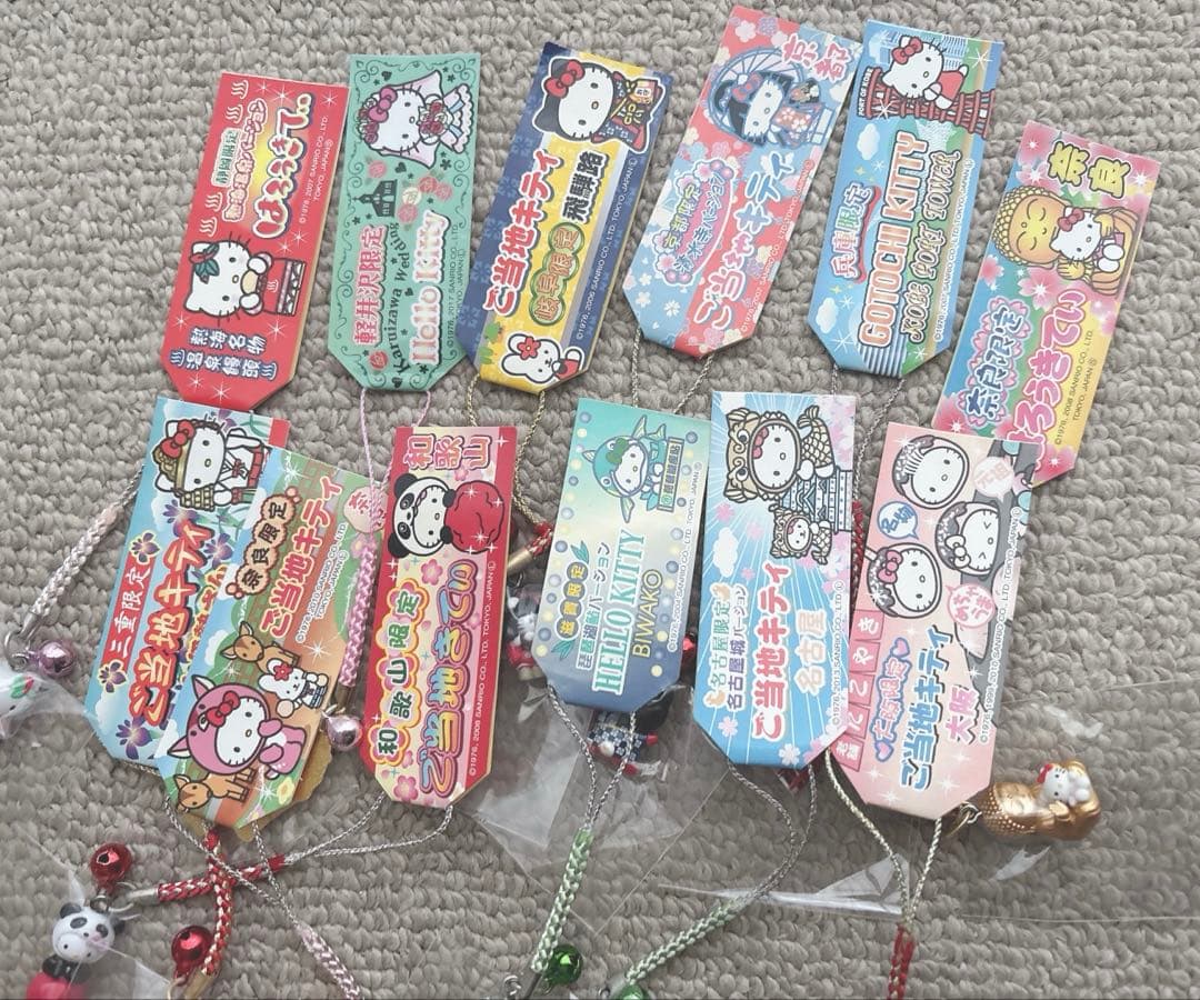Hello Kitty ハローキティ ご当地キティ 根付 ストラップ まとめ売り