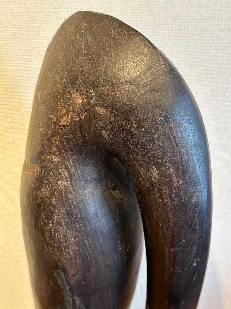 マコンデ彫刻　古美術　アフリカ　黒檀　木彫　民藝　民芸　彫刻