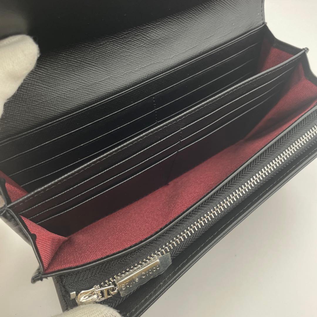 未使用✨ スタイルクロコ　リアルクロコダイル　目地染め　長財布　バニラブラック