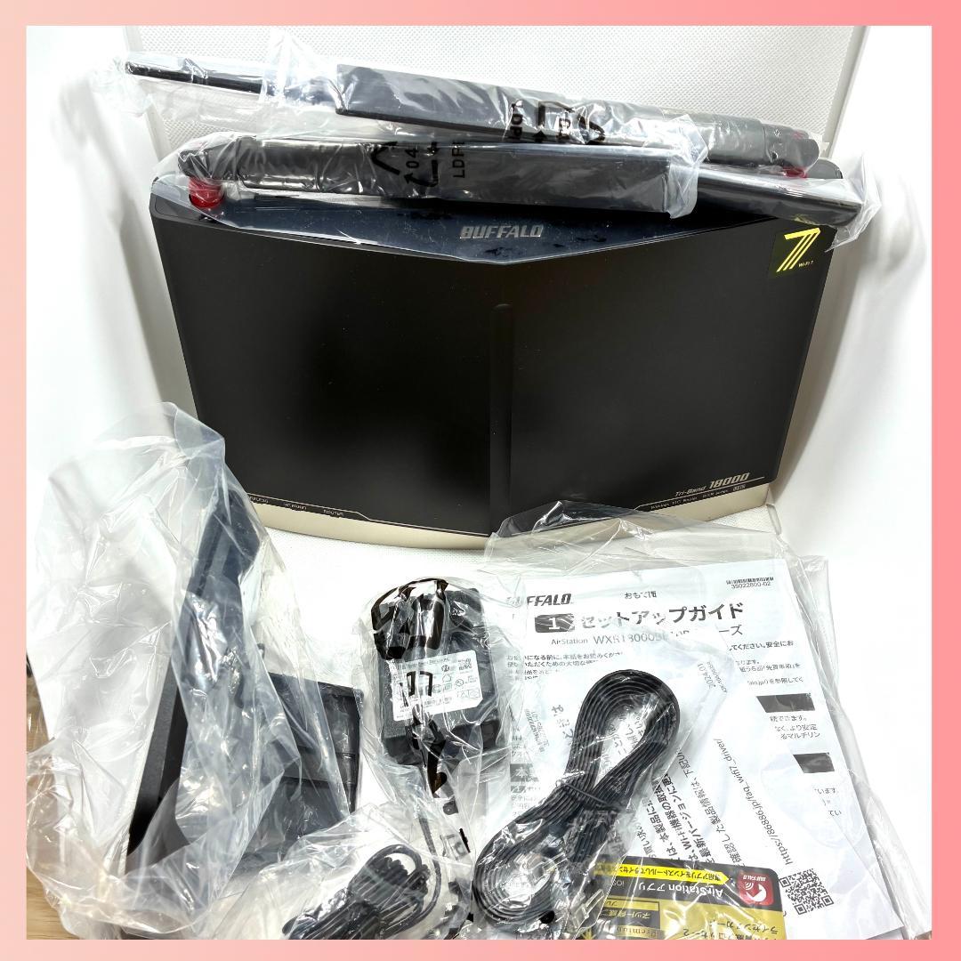 【美品】BUFFALO Wi-Fi 7 ルーター WXR-18000BE10P