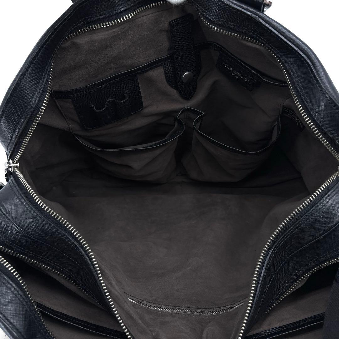 美品】ペッレモルビダ 2WAY ビジネスバッグ キャピターノ 黒　ショルダー