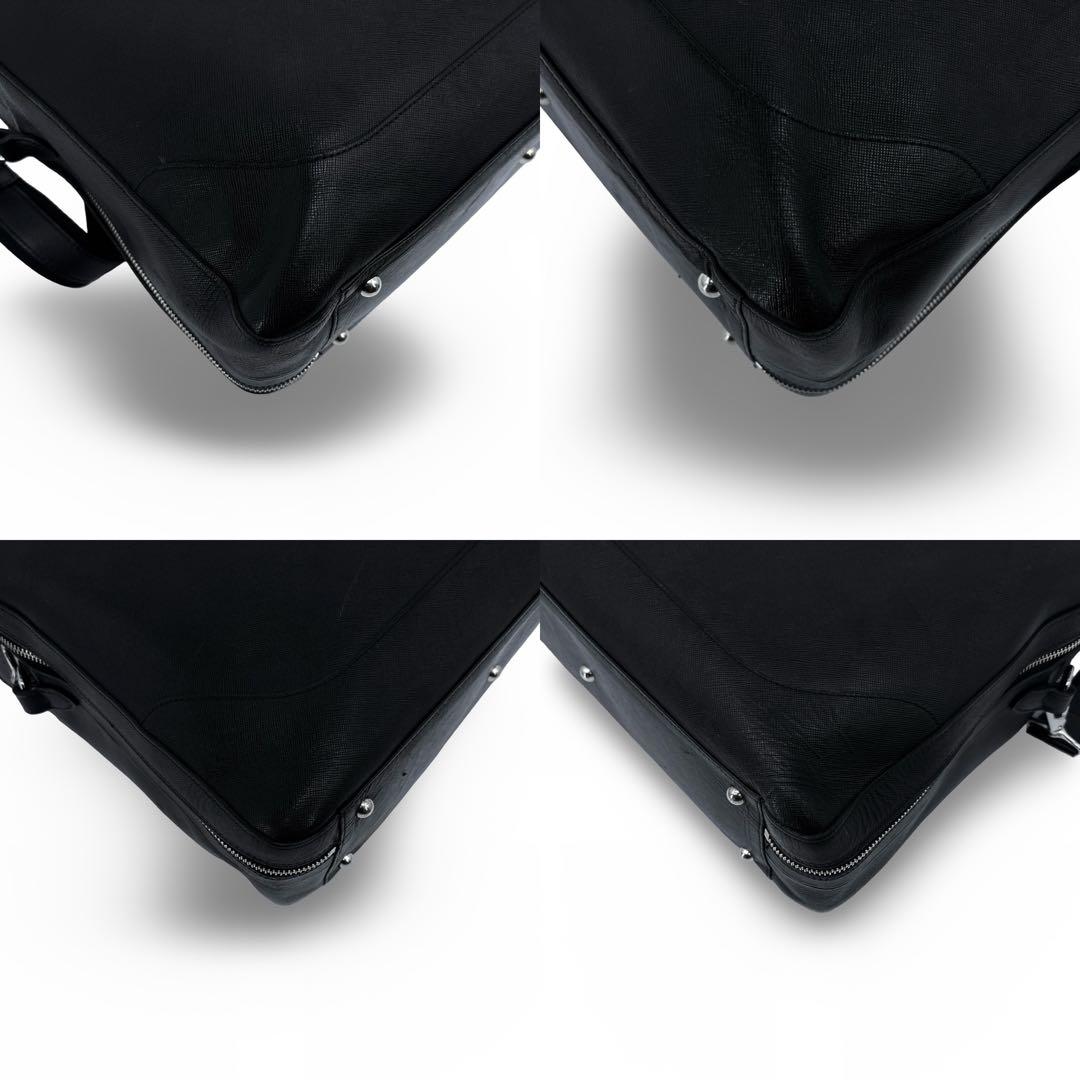 美品】ペッレモルビダ 2WAY ビジネスバッグ キャピターノ 黒　ショルダー