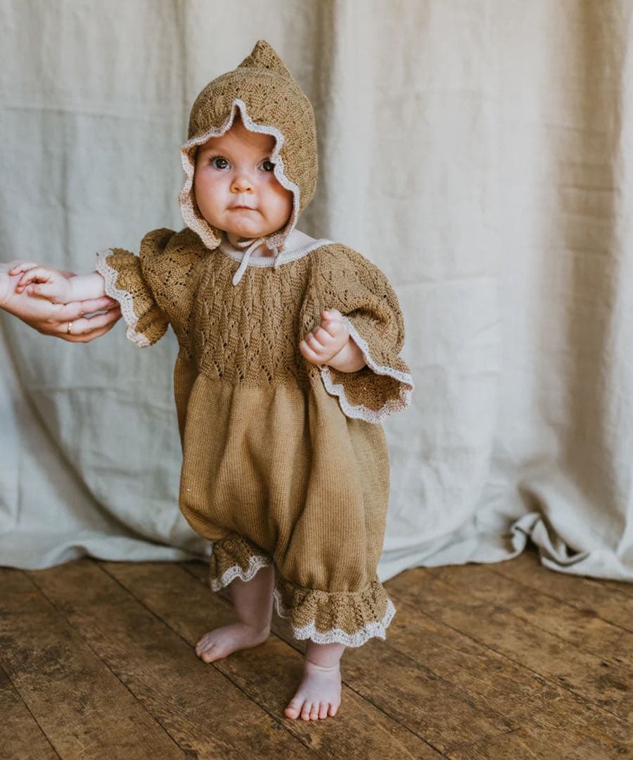 ロンパース・カバーオール MABLI AWENA ROMPER 2y OATMILK