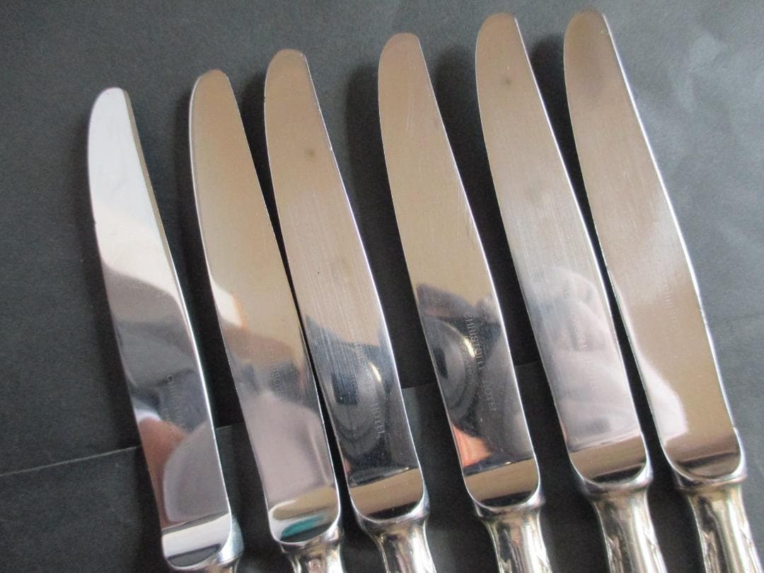 ☆仏蘭西銀器クリストフルシルバー　ナイフ6本セット　クリストフルホテル仕様