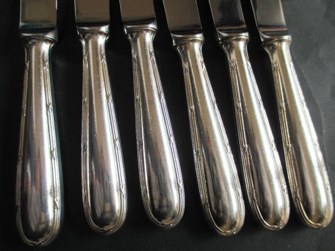 ☆仏蘭西銀器クリストフルシルバー　ナイフ6本セット　クリストフルホテル仕様