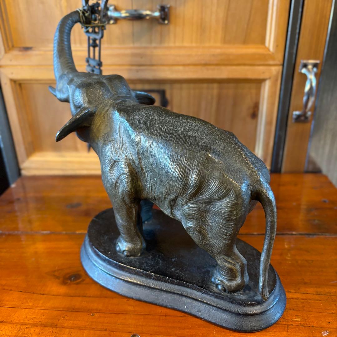 【JUNGHANS】　ユンハンス　置時計　ドイツ　ヴィンテージ　象　【JUNK】