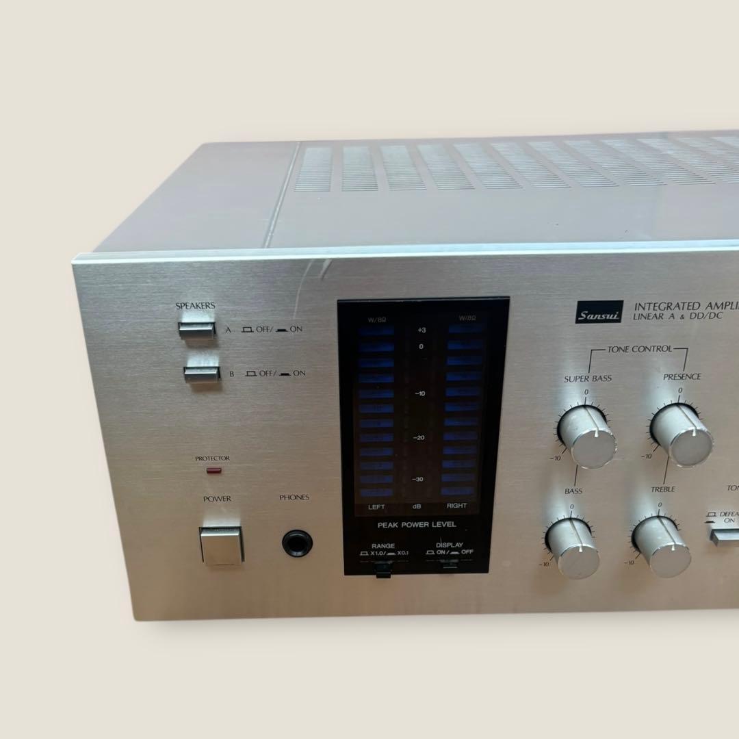 ジャンク品 SANSUI AU-D7プリメインアンプ シルバー サンスイ