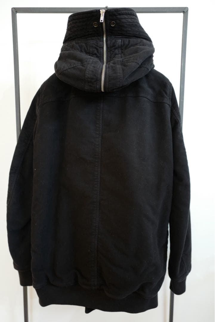 Rick Owensブラックフード付きジャンパー