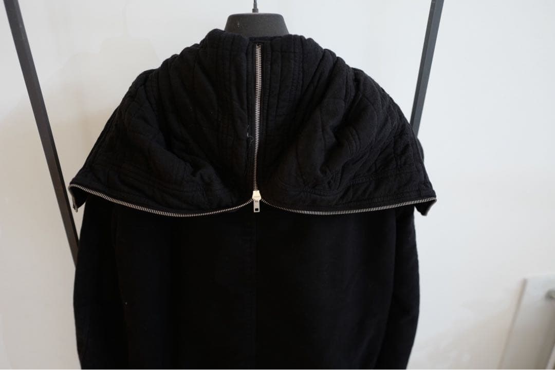 Rick Owensブラックフード付きジャンパー