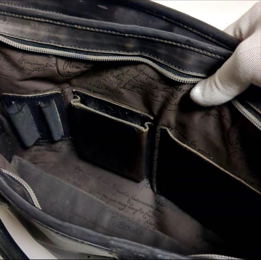 ベルルッティ ビジネスバッグ ドゥジュールダークグレーレザー