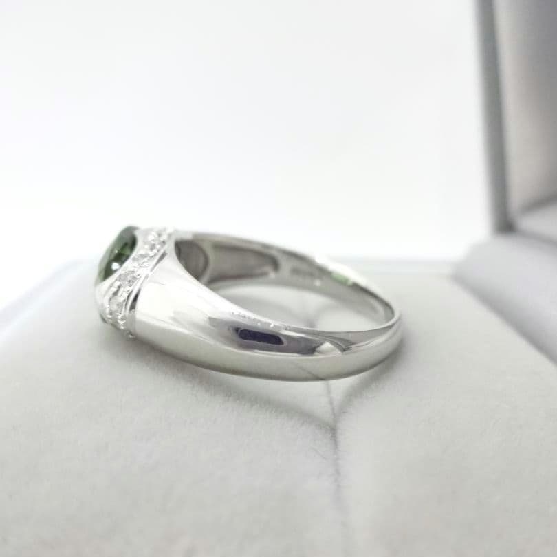 【Lucky様】トルマリン　ダイヤモンド　リング　1.91/0.12ctプラチナ