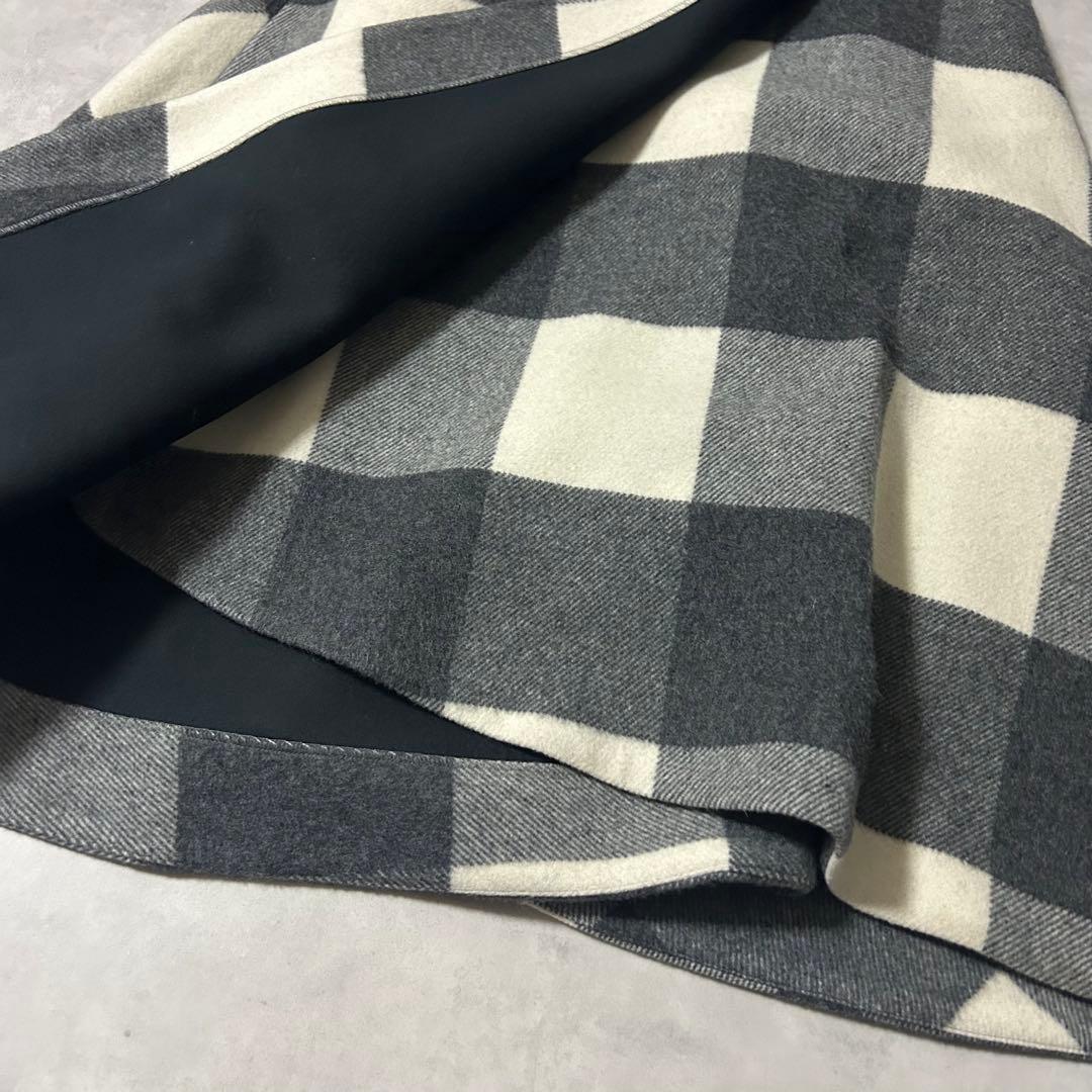 美品✨シートーキョー Elisa チェック柄ウールスカート Aライン マキシ丈