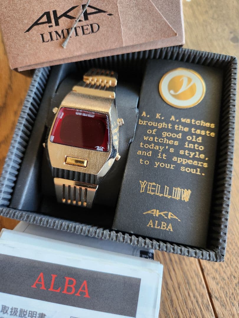 動作確認済/点灯OK　美品　セイコー　ALBA　インゴット　ダースベーダー