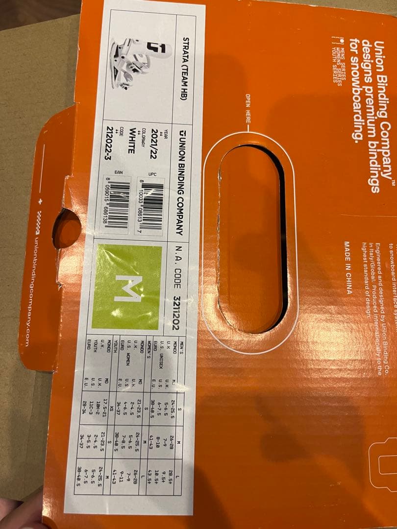 Union Binding スノーボードビンディング　メンズ