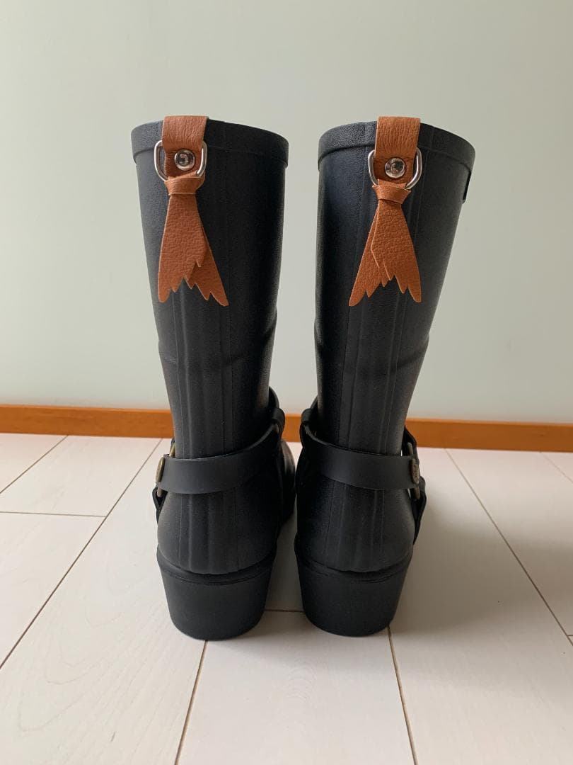 AIGLE ミスジュリー　ラバーブーツ　レインブーツ　黒