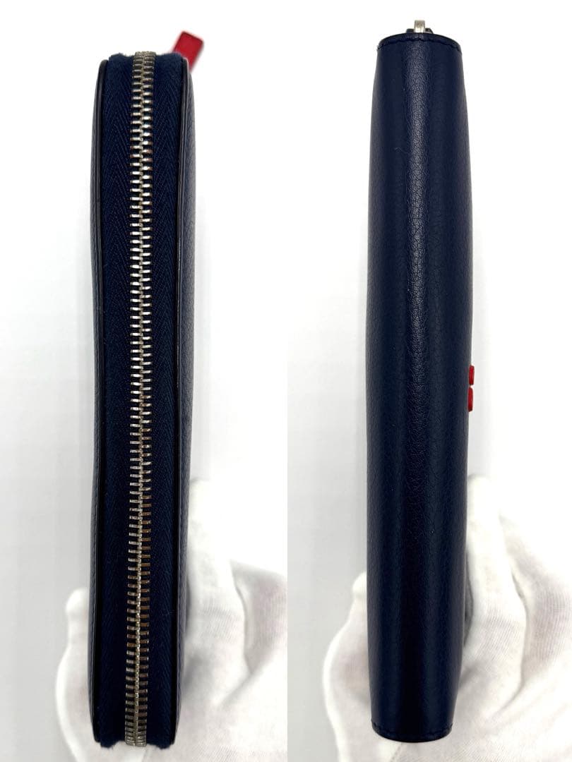 希少☆DIOR HOMME ディオールオム 長財布 CDロゴ ラウンドファスナー