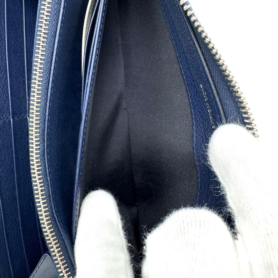 希少☆DIOR HOMME ディオールオム 長財布 CDロゴ ラウンドファスナー