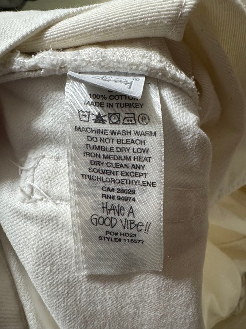 パンツ STUSSY OVERDYED BIG OL JEAN Bone 2024