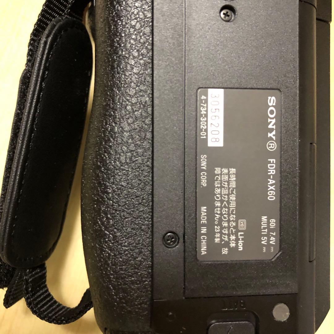 【美品】SONY FDR-AX60 4K ビデオカメラ本体