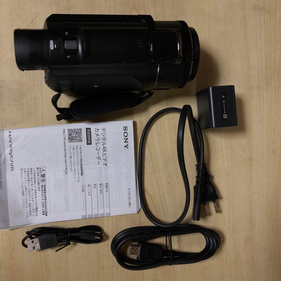 【美品】SONY FDR-AX60 4K ビデオカメラ本体