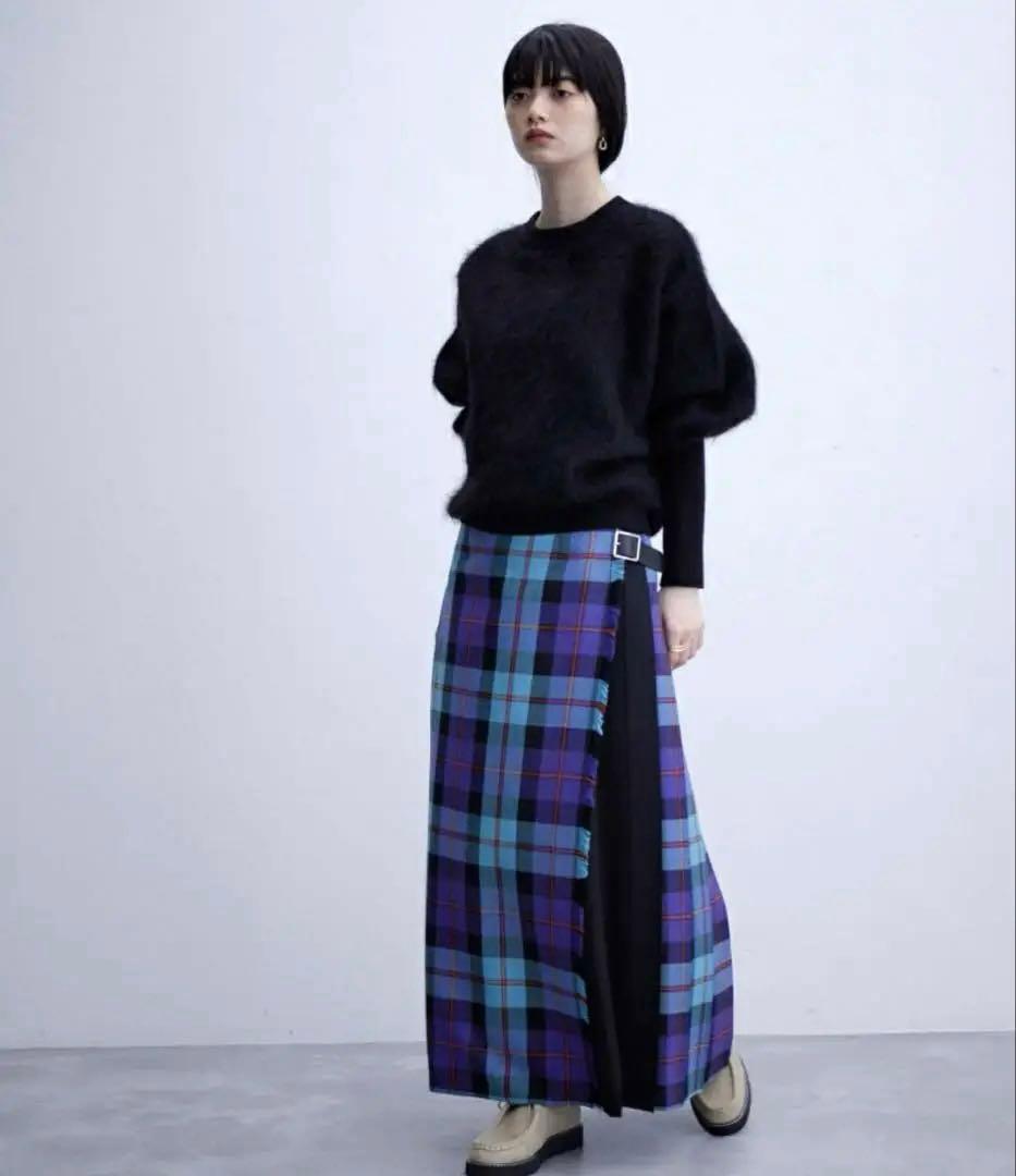 【アダムエロペ】モヘヤニット プルオーバー ブラック　黒　FREE