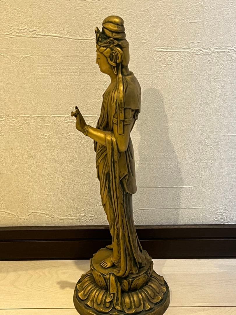 北村西望 聖観世音菩薩像 ブロンズ像 銅製置物 オブジェ