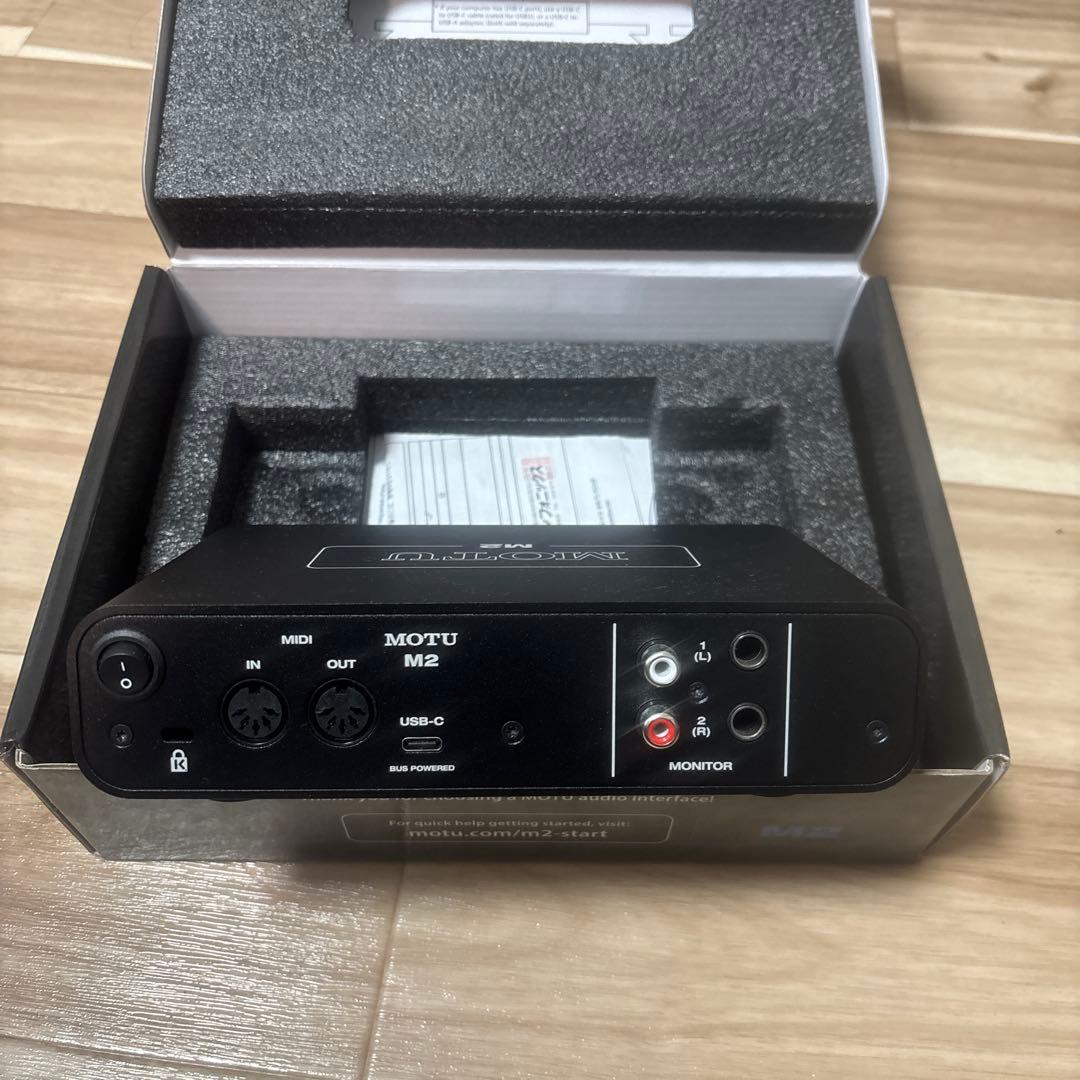 motu m2 オーディオインターフェイス