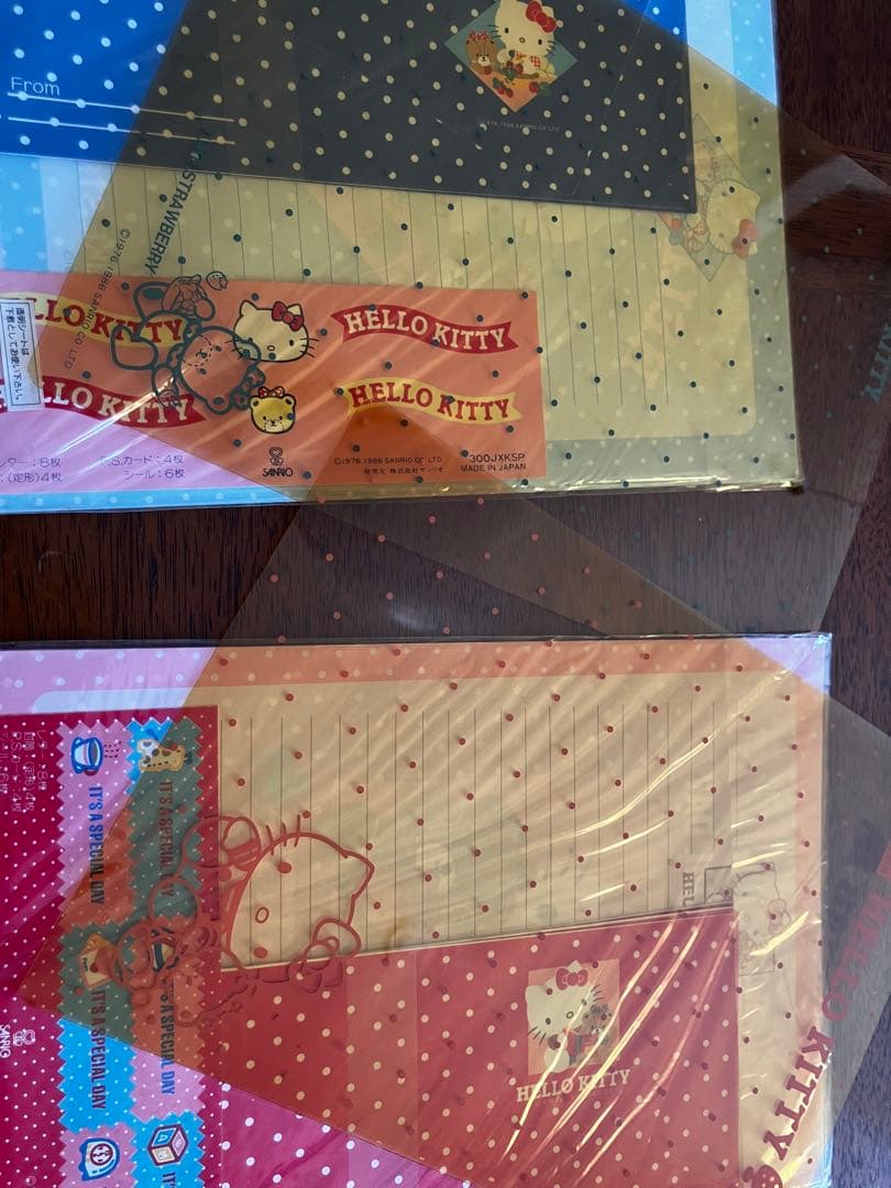 1986年製サンリオ ハローキティ レターセット2点 未使用 昭和レトロ 貴重